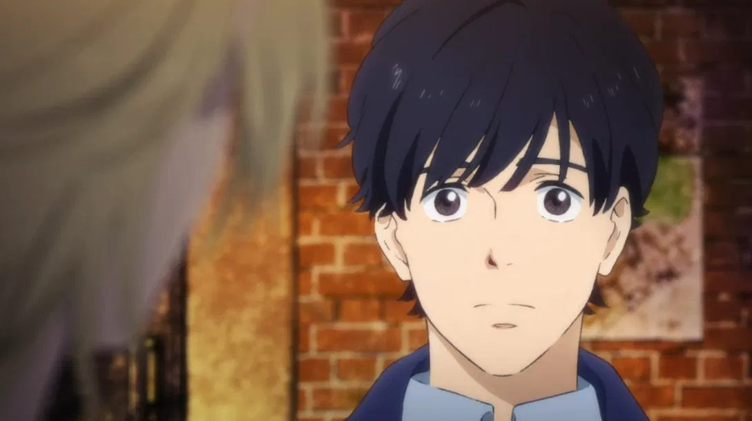 Eiji looking at Ash
