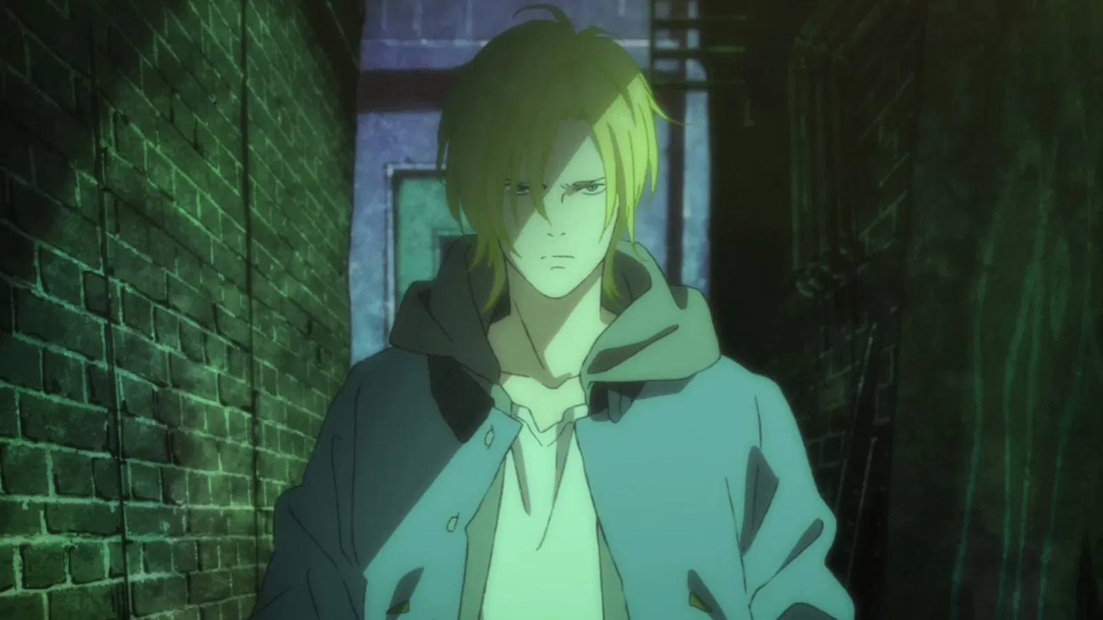Ash in an ally in Banana Fish anime