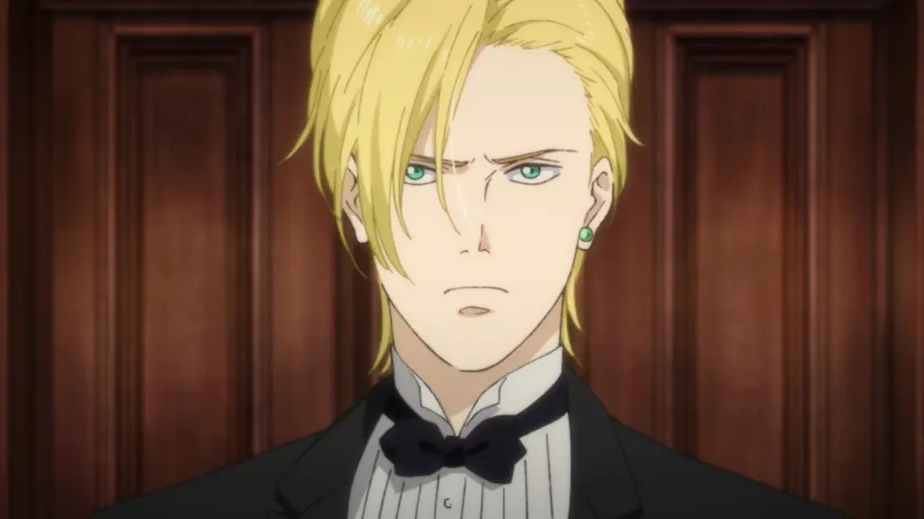 Ash in a suit in banana fish anime