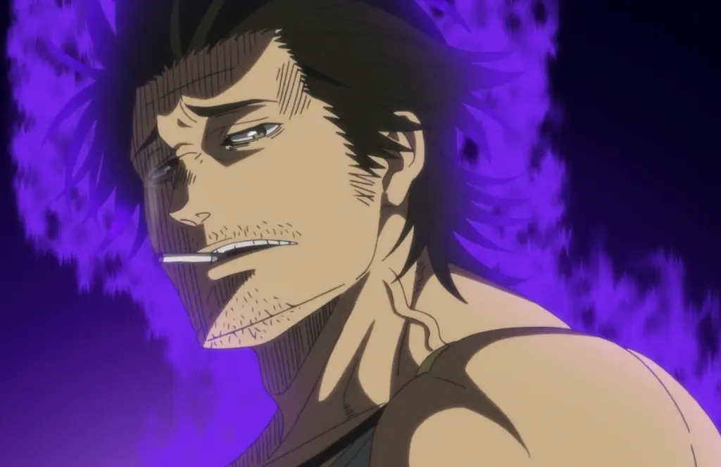 Yami looking at Asta