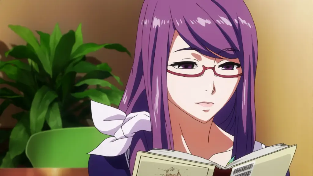 Tokyo Ghoul Watch Order Explained: Every Season, OVA, and Live-Action Film 11 Rize reading a book - Tokyo Ghoul Watch Order Explained: Every Season, OVA, and Live-Action Film