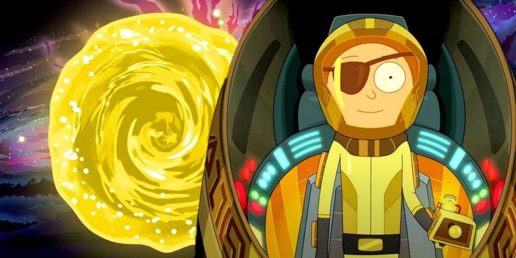 Evil Morty in a spaceship