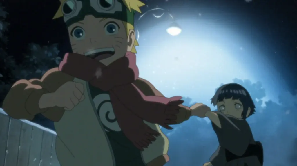 Naruto taking Hinata her home