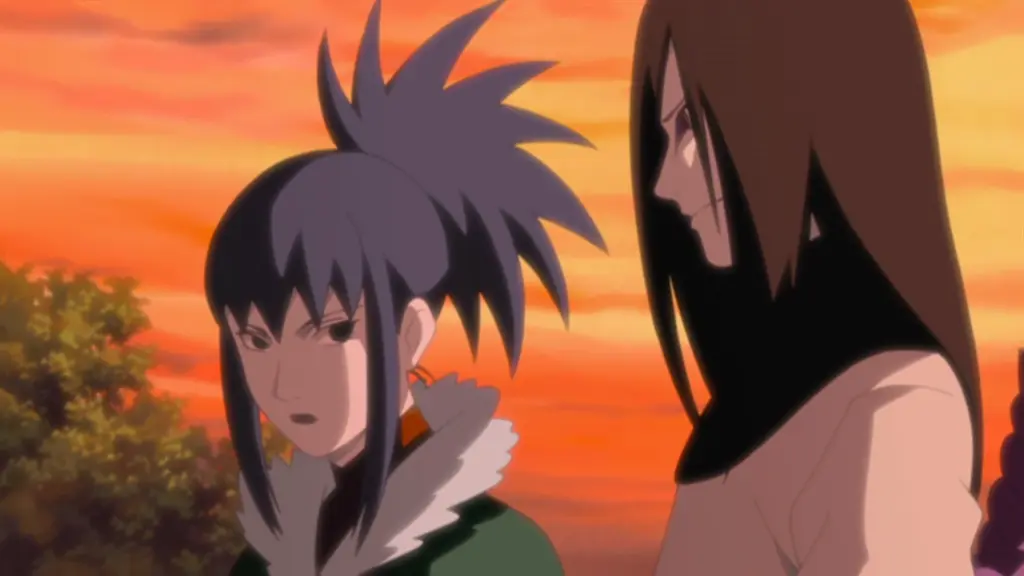 Guren talking to Orochimaru