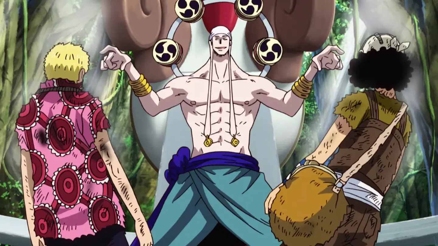 Enel shocks sanji and usopp