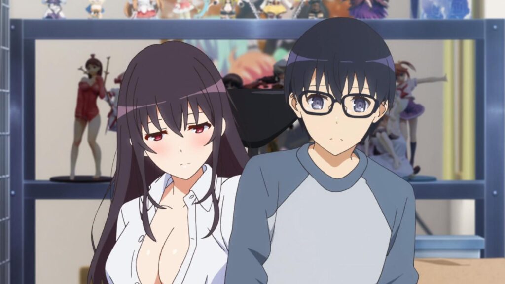 Utaha and Tomoya sitting together