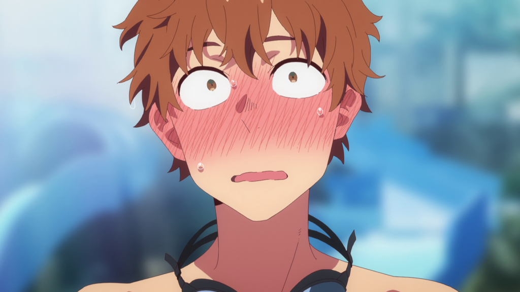 Kazuya blushing