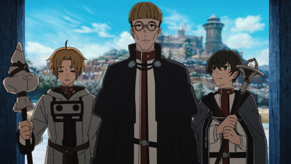 The 7 Most Underrated Mages in Jobless Reincarnation, Ranked by Potential 4 Zanoba standing with Cliff and Rudeus