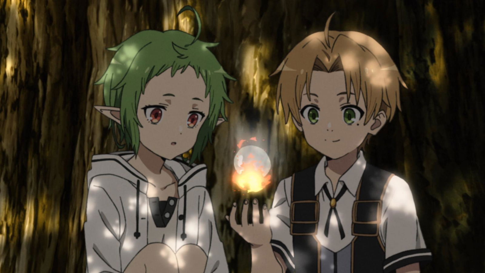 Sylphy learning magic from Rudeus
