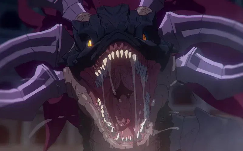 Serpent in tomb raider king anime and manhwa