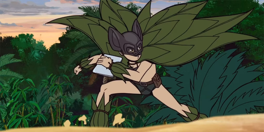 Hank Venture with his Batman suit