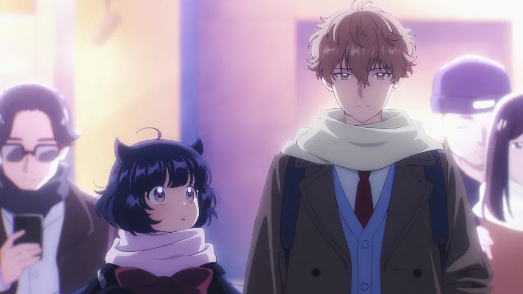 kuroe and minami in a still