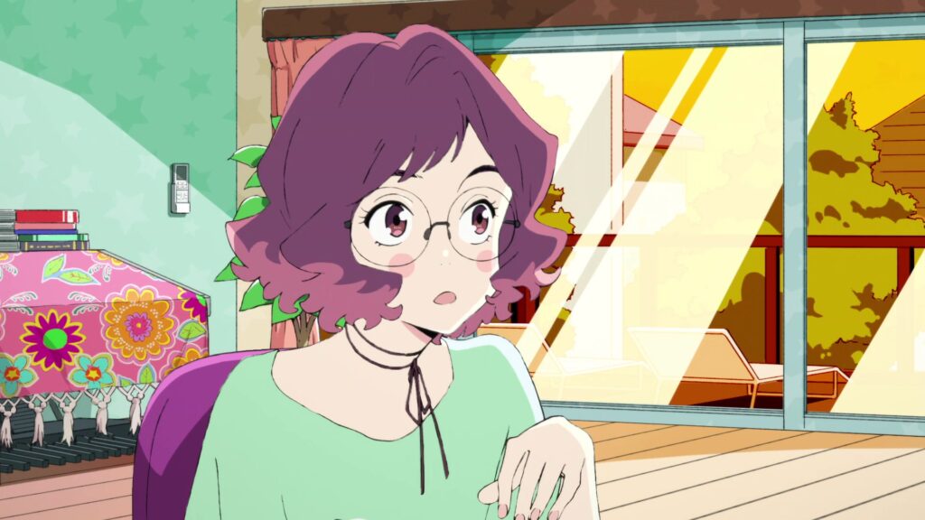 Juri from Words Bubble Up Like Soda Pop talking to others