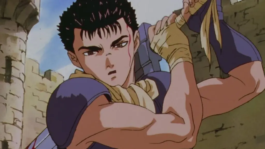 young guts is using his sword